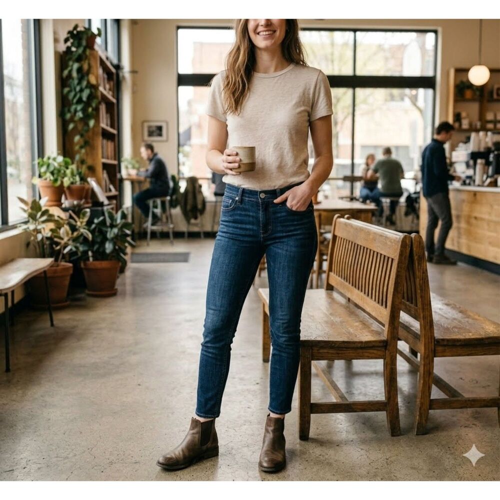 Rag & Bone High Rise Skinny Jeans Womens 25 Heritage Blue Stretch Denim USA